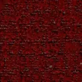 Crimson fabric texture with granular pattern, displaying tonal variations and a speckled appearance, studio lighting, label reads “swan > fabric (f) > f 968”.